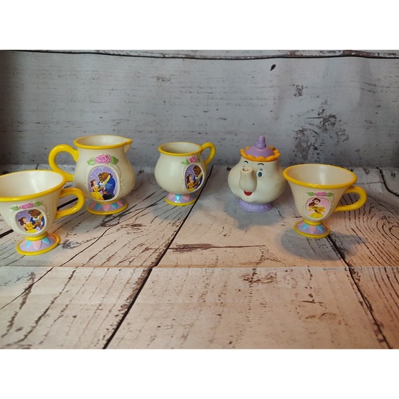 McDonald's Happy Meal Mrs. Potts and Teapot set Cups - Picture 1 of 8